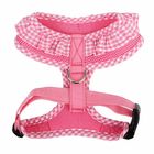Soft Easy On And Off Flashing LED Dog Harness With Decorated Ribbons / Buttons
