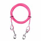 10ft Tie Out Cable Waterproof Dog Leash Galvanized Steel Wire Rope With PVC Coating